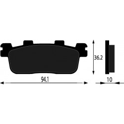 PASTIGLIE FRENO POST. KYMCO PEOPLE S 125/200/250/300