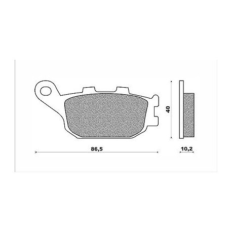 PASTIGLIE FRENO POST. "NEWFREN" YAMAHA FZ1 1000 N-NA/FZ1 1000 FAZER ABS '11