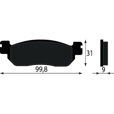 PASTIGLIE FRENO POSTERIORE YAMAHA X-CITY/X-MAX 125/250