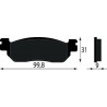 PASTIGLIE FRENO POSTERIORE YAMAHA X-CITY/X-MAX 125/250