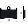 PASTIGLIE FRENO ANT. YAMAHA T-MAX 500/530