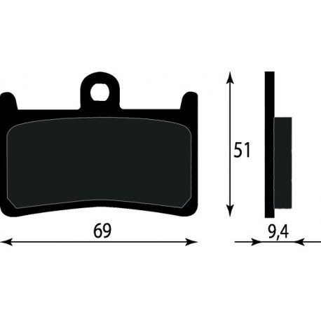 PASTIGLIE FRENO ANT. YAMAHA MT 01/ MT 07/ MT 09/ MT 10