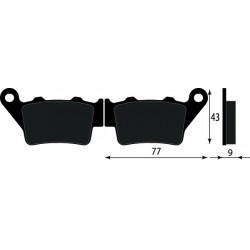 PASTIGLIE FRENO POST. APRILIA PEGASO 650 IE '01-'04