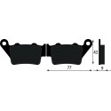 PASTIGLIE FRENO POST. APRILIA DORSODURO 750 '08-'12