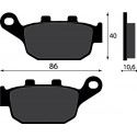 PASTIGLIE FRENO POST. TRIUMPH DAYTONA 600/650/675/955-STREET TRIPLE 675