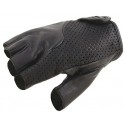 GUANTI MEZZE DITA IN PELLE TRAFORATI OJ FRESH NERI TAGLIA 3XL