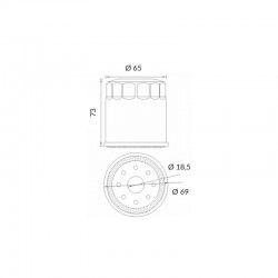 FILTRO OLIO MEIWA HONDA SILVER WING 600