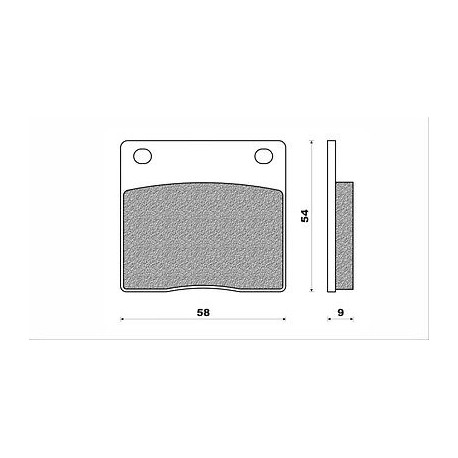 PASTIGLIE FRENO POST. "NEWFREN" SUZUKI GS 650 '81