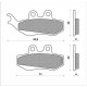 PASTIGLIE FRENO ANT. "NEWFREN" PIAGGIO SKIPPER 4T 125/150