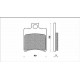 PASTIGLIE FRENO ANT.  MALAGUTI F10 50