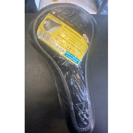 SELLA BICI CICLO RIVESTITA IN SKY CON INSERTO IN GEL