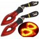 COPPIA FRECCE ROSSE A LED PER MOTO