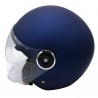 CASCO DEMI JET DOPPIA VISIERA BLU OPACO L
