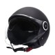 CASCO DEMI JET DOPPIA VISIERA NERO OPACO XS