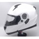 CASCO MODULARE CON DOPPIA VISIERA BIANCO LUCIDO M