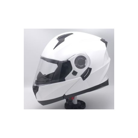 CASCO MODULARE CON DOPPIA VISIERA BIANCO LUCIDO XS
