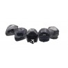 CASCO MODULARE CON DOPPIA VISIERA NERO OPACO XS