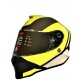 CASCO INTEGRALE DINAMO BOLT NERO OPACO - GIALLO FLUO XS