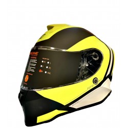 CASCO INTEGRALE DINAMO BOLT NERO OPACO - GIALLO FLUO S