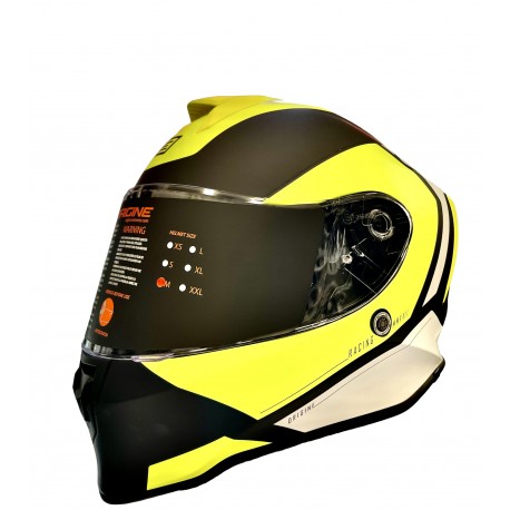 CASCO INTEGRALE DINAMO BOLT NERO OPACO - GIALLO FLUO M