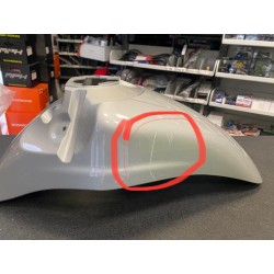 PARAFANGO ANTERIORE ORIGINALE MALAGUTI CIAK MASTER 125/150/200 NUOVO MA GRAFFIATO ARGENTO