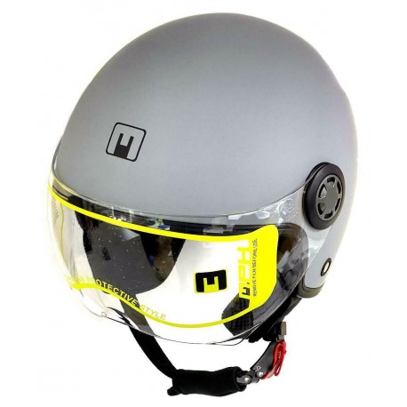 CASCO JET CON VISIERA ONE LITE MPH GRIGIO OPACO TAGLIA XXL