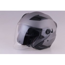 CASCO JET DOPPIA VISIERA ANTRACITE OPACO TAGLIA XXL
