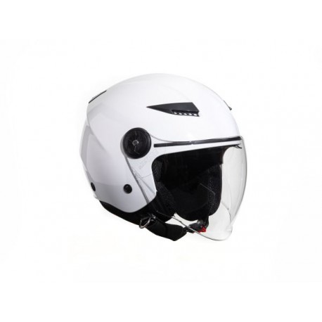 CASCO JET DOPPIA VISIERA BIANCO LUCIDO TAGLIA L