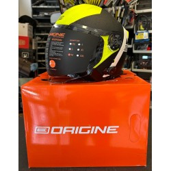 CASCO ORIGINE PALIO 2.0 + BT INTERFONO BLUETOOTH NERO MATT/GIALLO FLUO TAGLIA M