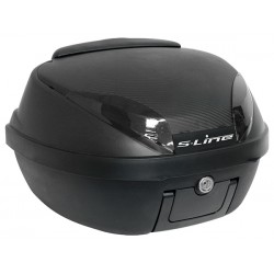 BAULETTO S-LINE  42LT NERO OPACO/CARBONIO CON PIASTRA  (40x49x31)