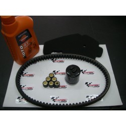 KIT TAGLIANDO BEVERLY 250 CARBURATORE (OLIO+FILTRO O.+FILTRO A.+CINGHIA+RULLI)